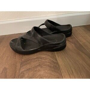 Women's Z Sandals - Black Washed Size 6